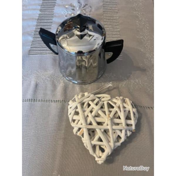 Ancien sucrier en cuivre chrom� ann�es 40Estampill� ADB