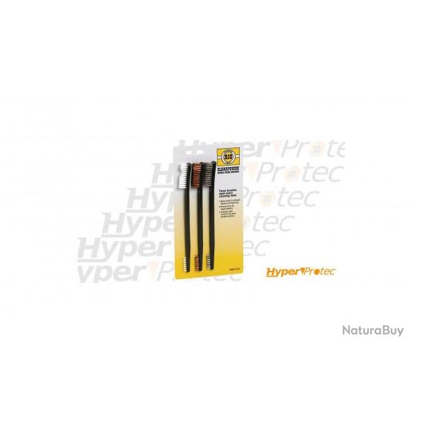 Set de 3 brosses type brosses � dents pour nettoyage des armes
