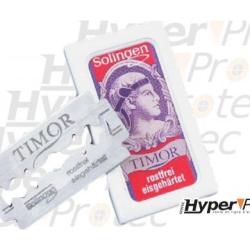 Lot de 10 lames de rasoir Solingen inox et t&eacute;flon