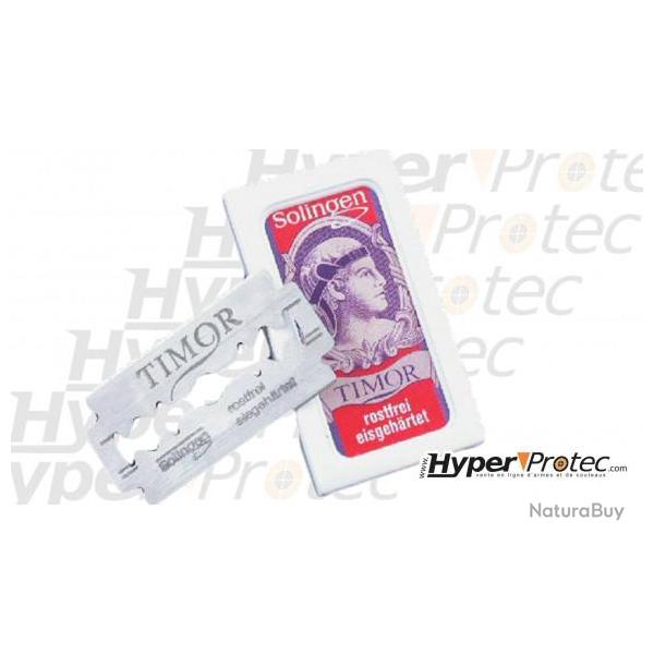 Lot de 10 lames de rasoir Solingen inox et t�flon