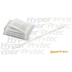 100 tiges de nettoyages en coton mini pointues pour armes &agrave; feu
