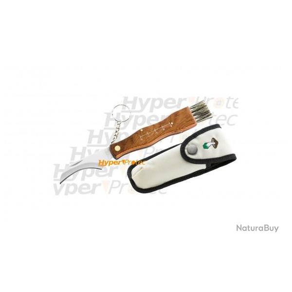 Couteau � champignons avec pincette et �tui