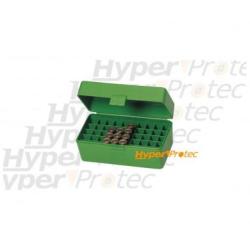 Bo&icirc;te de rangement calibre 223 pour 50 cartouches calibre 6 PPC &agrave; 222 small