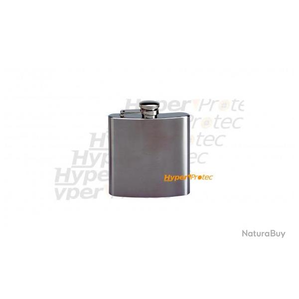 Flasque 180 ml inox bross� - bouchon avec ba�onnette