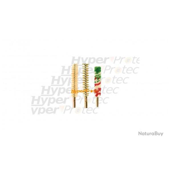Ensemble de 3 brosses de nettoyage pour calibre 5.5 mm