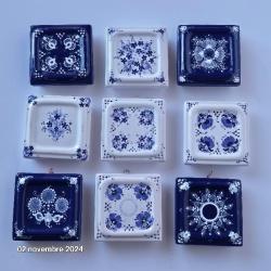 Neuf petites c&eacute;ramiques czech, r&eacute;alis&eacute; par Jura Vanya Sedlcany', un  artiste connu