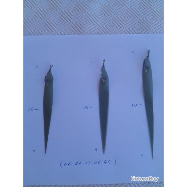 3 Leurres pour p�che � la traine (bars ou loups)