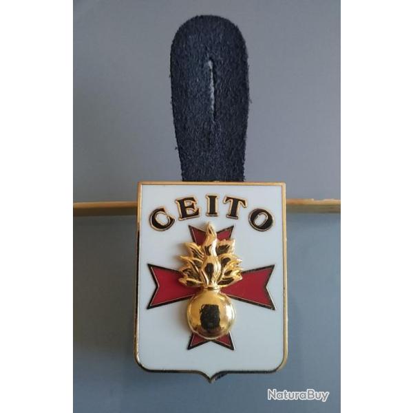 Insigne CEITO G4631 BALME SAUMUR sur cuir _ excellent �tat