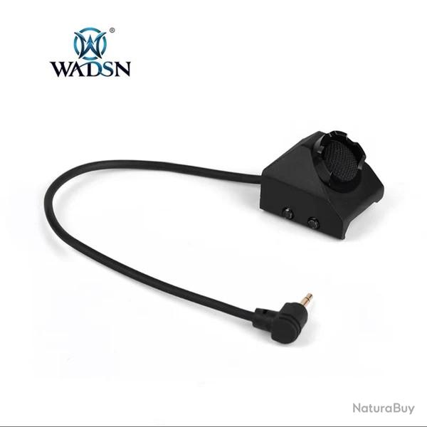 CONTACTEUR D�PORT� UNITY, RIS PICATINNY POUR PEQ15, DBAL, NOIR - WADSN