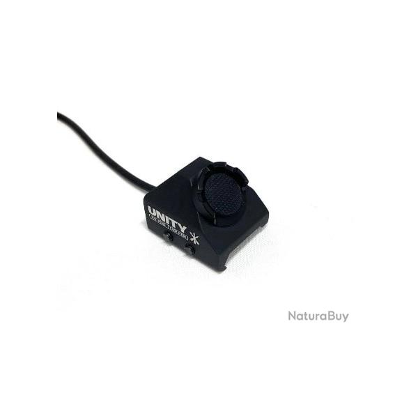 Interrupteur � bouton-poussoir WADSN pour montage sur rail pour PEQ (3,5 mm) - NOIR avec logo