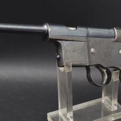 PISTOLET SEMI AUTOMATIQUE CHAROLA Y ANITUA MODELE 1897 CALIBRE 5MM CLEMENT - ESPAGNE XIX&egrave; Tr&egrave;s bon X