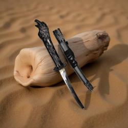 Katana tanto tete d'aigle deco 57cm environ lame acier 440