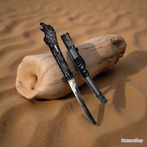 Katana tanto tete d'aigle deco 57cm environ lame acier 440