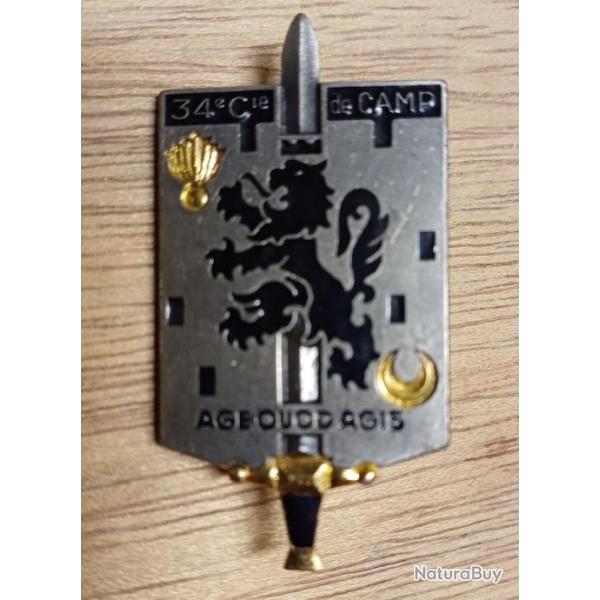 Insigne du 34�me Groupement de Camp - Valdahon - BE