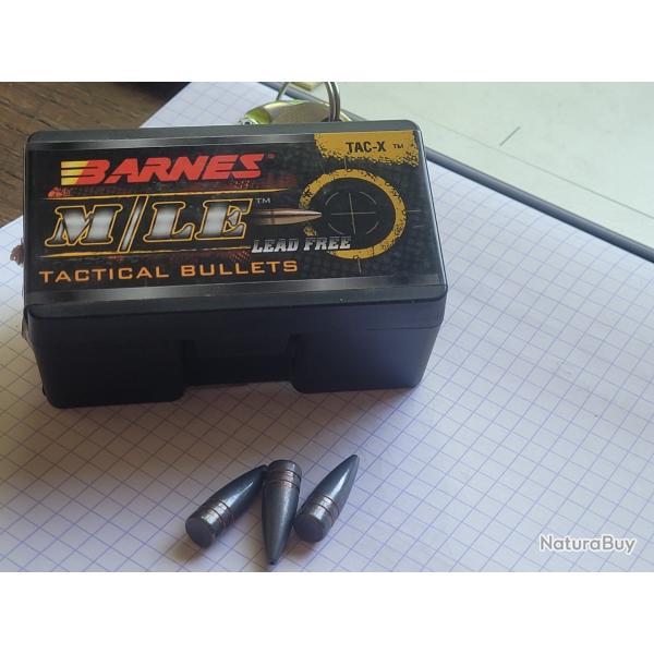 OGIVES BARNES TAC X FB ref 30336 76 pi�ces CALIBRE 308  110 GRAINS MOLIKOTES