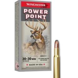 MUNITIONS WINCHESTER CALIBRE 30-30 WIN POWER POINT 150gr - 9.7g x20