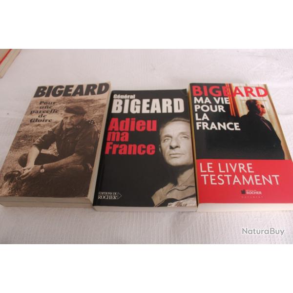 Lot 3 livres G�n�ral Bigeard