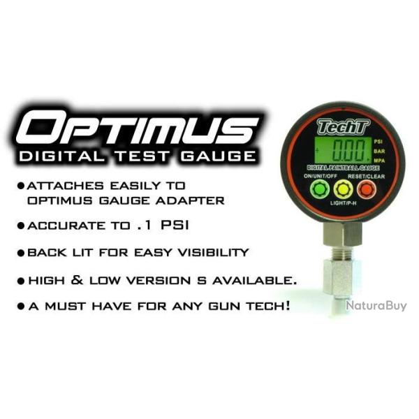 Manom�tre �lectronique TechT Optimus - (0 -300 psi)