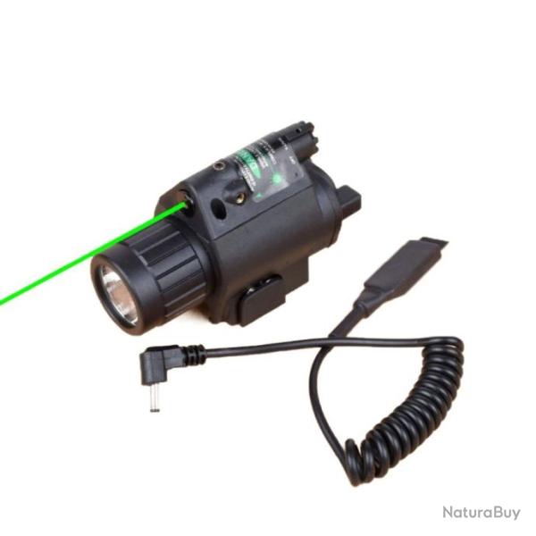 Lampe tactique de chasse M6 VERT avec jeu de vis�e Paiement en 3 ou 4 fois - LIVRAISON GRATUITE