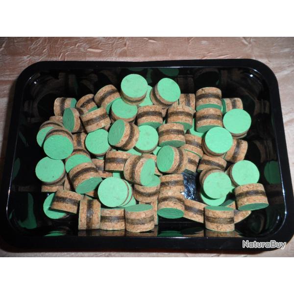 100 bourres Li�ge et feutre, cal 12, �p 12.5mm.