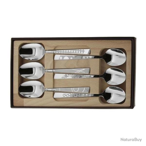 COFFRET 6 cuill�res a caf� LE THIERS INOX DECOR maison roger orfevre