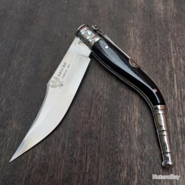 Grand Couteau Espagnol de TOLEDO � Palme 25 cm Manche en Corne