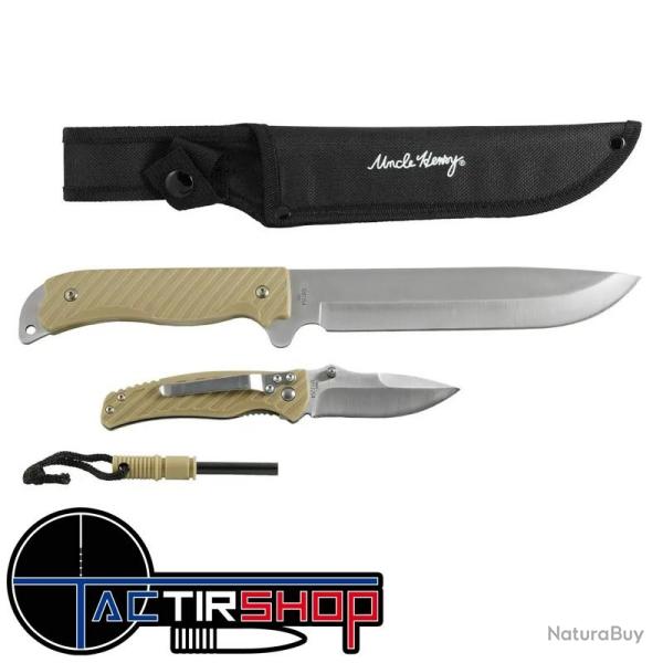 Kit 3 Pi�ces Couteaux Machette , Pliant et Ferro