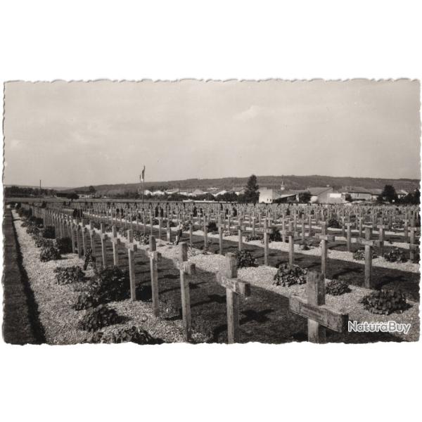 CPSM MILITARIA  -  BRAS-SUR-MEUSE  -  LE CIMETI�RE ET LA C�TE DU POIVRE