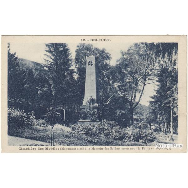 CPA MILITARIA  -  BELFORT  -  CIMETI�RE DES MOBILES
