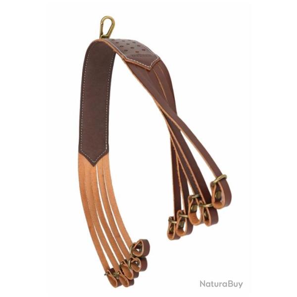 Lacet porte gibier 10 boucles - Cuir de qualit� (2)