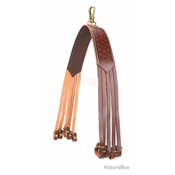 Lacet porte gibier 10 boucles - Cuir de qualit� (4)