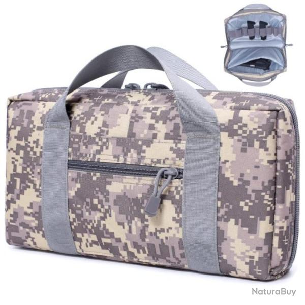 Sac de transport 2 armes de poing + 7 chargeurs - LIVRAISON GRATUITE - Camo ACU