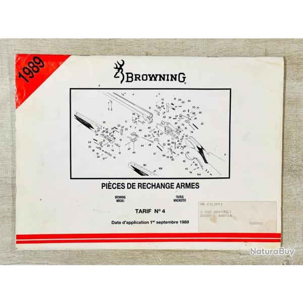 Catalogue Pi�ces D�tach�es Browning Occasion