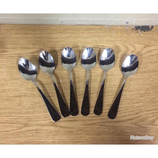 6 X ORIGINAL US NAVY GRANDES CUILLERES SPOON DESSERT WINDSOR SHERRILL MFG NEUF !!!