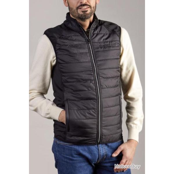 DOUDOUNE SANS MANCHE NOIR