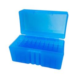 Bo&icirc;te &agrave; munitions 50 emplacements 223 - LIVRAISON GRATUITE - Bleue