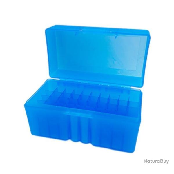 Bo�te � munitions 50 emplacements 223 - LIVRAISON GRATUITE - Bleue
