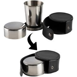 Tasse inox pliable Fosco Big Telescopic Stainless Steel L avec &eacute;tui