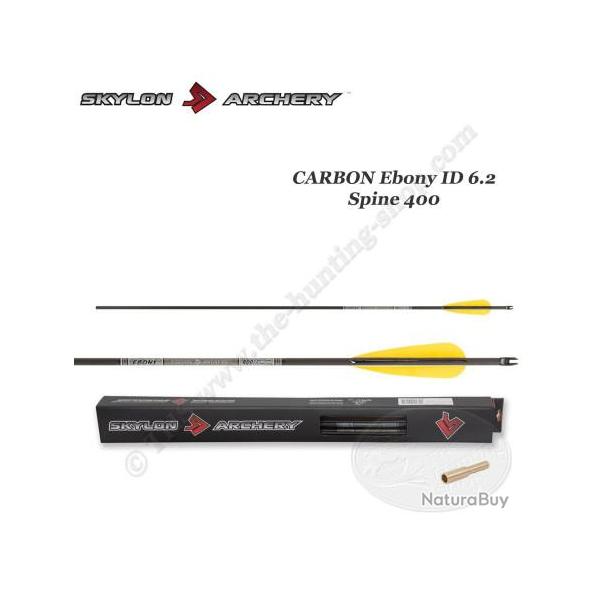 SKYLON ARCHERY 12 Fl�ches EBONY ID 5.2 400 Fl�ches coup�es et inserts coll�s