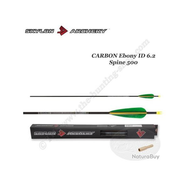 SKYLON ARCHERY 12 Fl�ches EBONY ID 5.2 500 Fl�ches coup�es et inserts coll�s