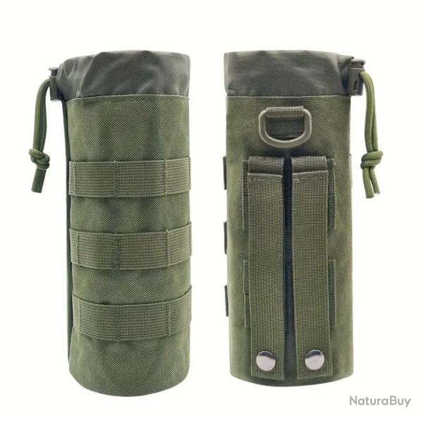 Sacoche porte bouteille-gourde tactique kaki