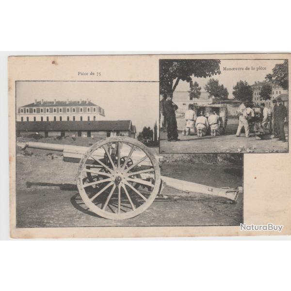 CPA- pi�ce de 75 - manoeuvre de la pi�ce