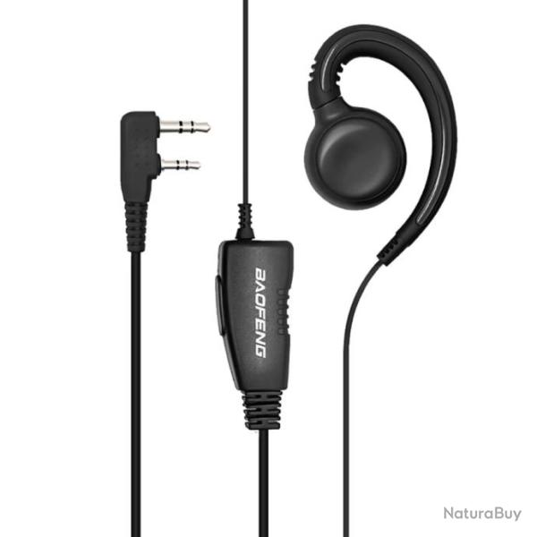 Baofeng - oreillette pour talkie-walkie BF888S UV5R , micro, prise K, filaire, Radio �coute - Promo