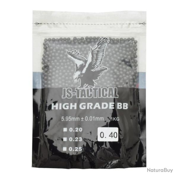 Sachet de 1 Kg de Billes Noires (JS Tactical) 0.40