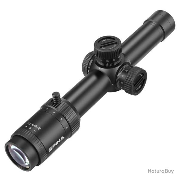 SPINA OPTICS Lunette de vise 1.2-6x24 FFP3 paiement 3 ou 4 fois LIVRAISON GRATUITE !