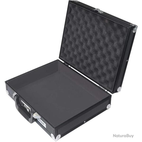 Valise pour Appareil Photo, Malette a Pistolet en Aluminium avec Mousse � Pr�d�coup�e 36,5x29x12cm