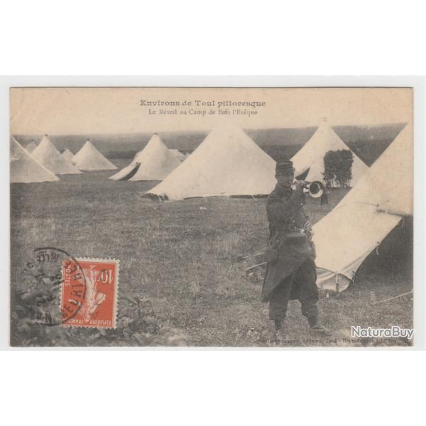CPA Guerre  Camp  environs de Toul - le r�veil au Camp de Bois L'Ev�que