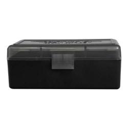 Bo&icirc;te de rangement 50 cartouches cal. .38 SP / .357 Magnum - 403 - Gris