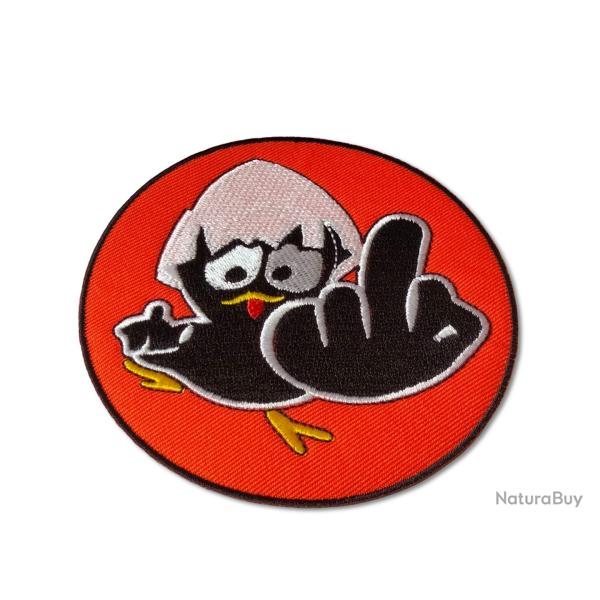 Poussin rfractaire 90 mm   coudre ou  coller au fer (couleur orange)