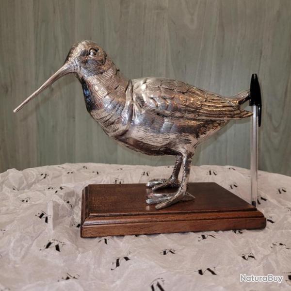 B�casse en �tain sur socle bois (Id�e cadeau)